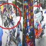 Brave Delhi Cop Kicks Two-Wheeler, Catches Two Thieves Fleeing on Scooty After Stealing Purse; Thrilling Video Surfaces